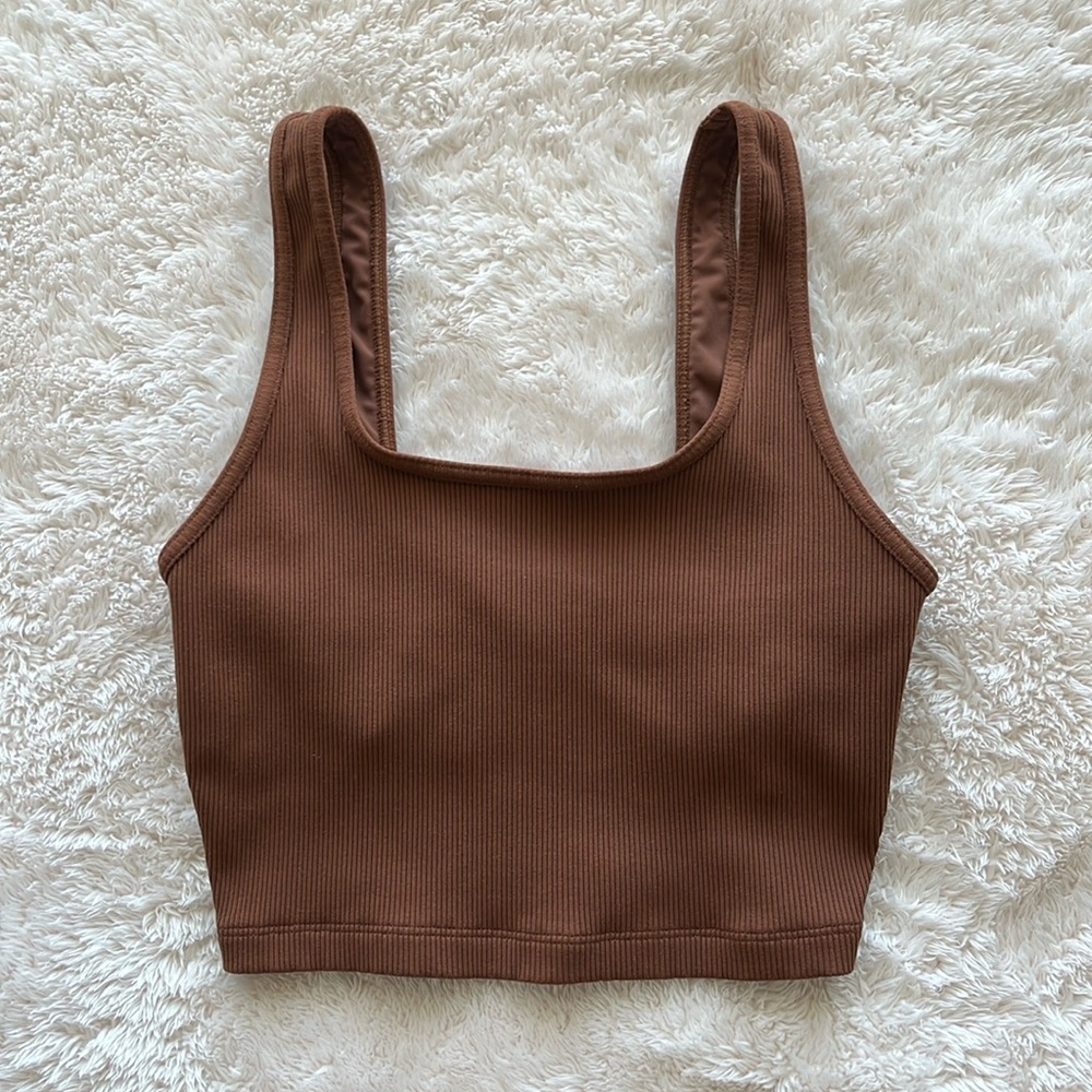 Aerie Offline Brown Sports Bra Top